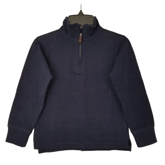 NWOT j crew black Kids' half-zip cotton pullover - Picture 1 of 3